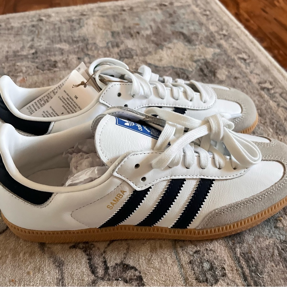 Adidas Samba White Indigo Gum Sneakers 6